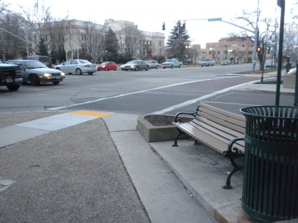 A street bench in Provo