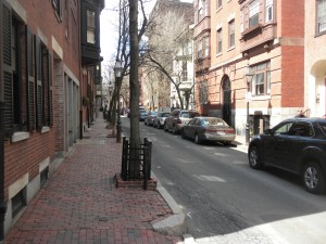 A residential street in Boston. This is probably a 2:1 ratio, or higher. 