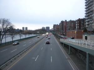 A freeway in Boston.